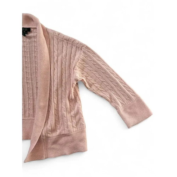 Ralph Lauren Women's Sweater Open Cardigan Size Medium Pink Silk/Cashmere - Picture 7 of 10